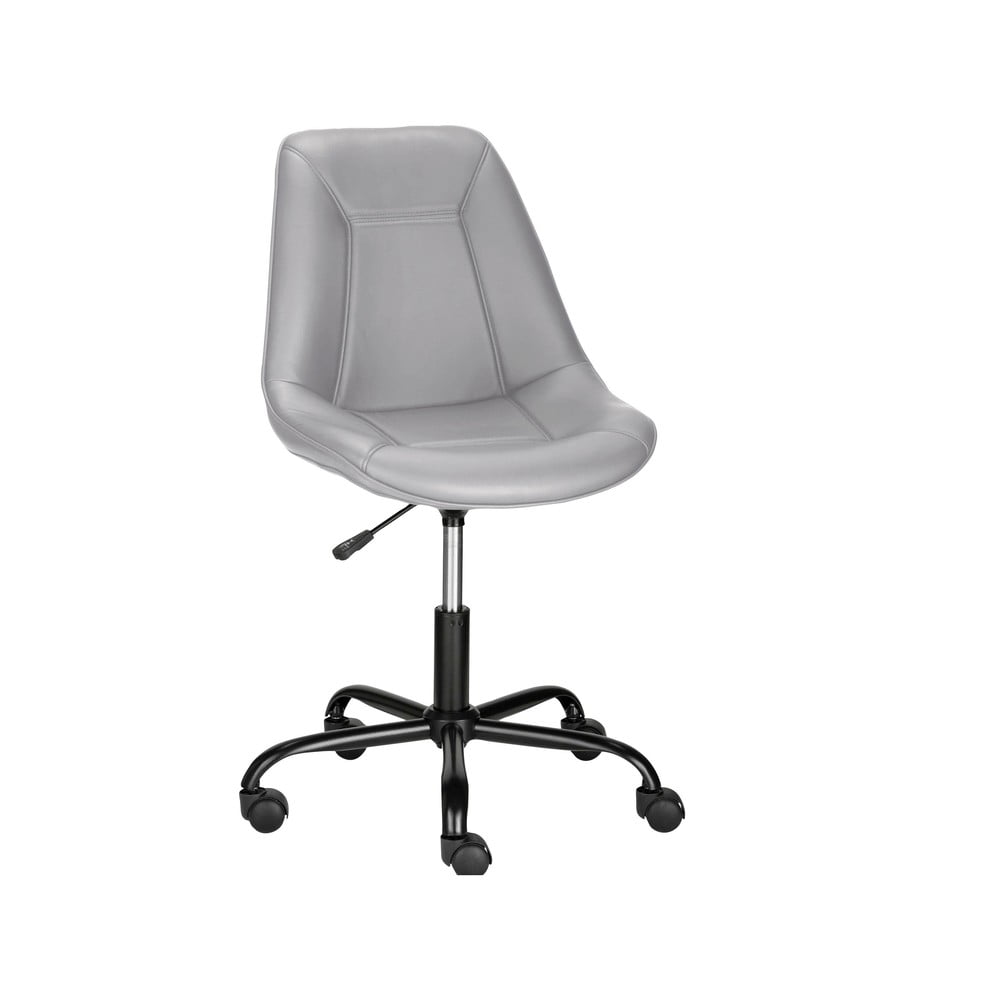Šedá kancelářská židle z imitace kůže Kenny – Støraa