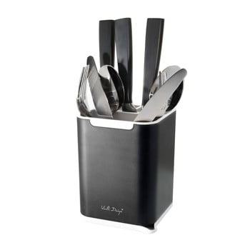 Set suport pentru tacâmuri vialli design cutlery, negru