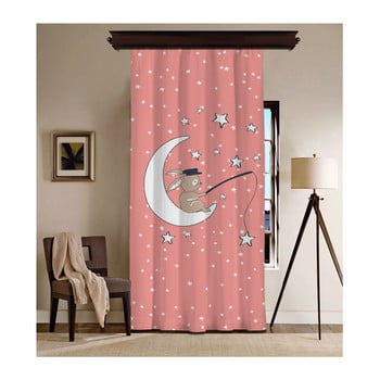 Draperie curtain moon, 140 x 260 cm, roz