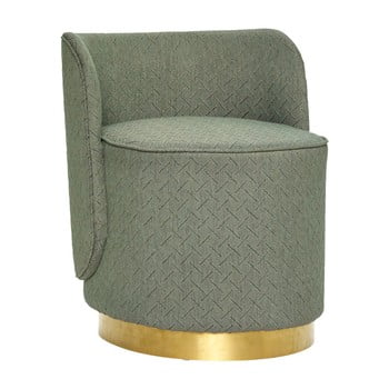 Puf hübsch pouf brass ring, înălțime 62 cm, verde