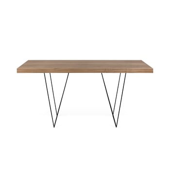Masă cu picioare negre temahome multi, 180 x 77 cm, maro