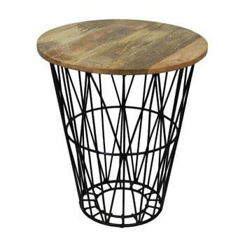 Măsuță auxiliară din lemn de mango hsm collection tower, ⌀ 45 cm
