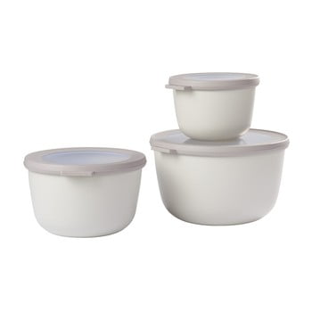 Set 3 cutii pentru gustări Rosti Mepal Cirqula Nordic, gri