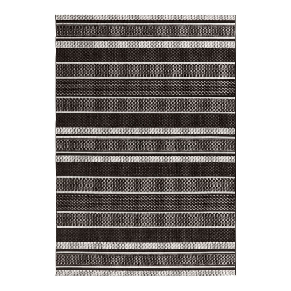 Černý venkovní koberec NORTHRUGS Strap, 120 x 170 cm