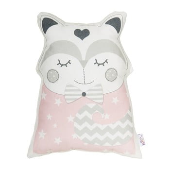 Pernă din amestec de bumbac pentru copii apolena pillow toy smart cat, 23 x 33 cm, roz