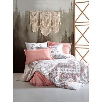 Lenjerie de pat din bumbac cu cearșaf cotton box riva, 200 x 220 cm