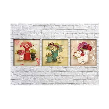 Set 3 tablouri Tablo Center Flower Vases