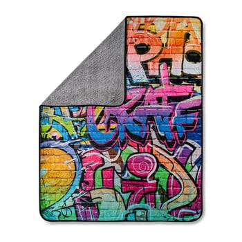 Pătură hip graffity multi, 130 x 160 cm