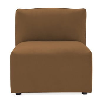 Modul de mijloc pentru canapea vivonita velvet cube, maro