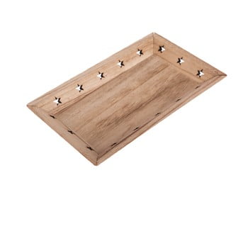 Tavă din lemn cu model de stele dakls