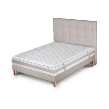 Pat cu saltea stella cadente maison saturne saches 140 x 200 cm, gri deschis