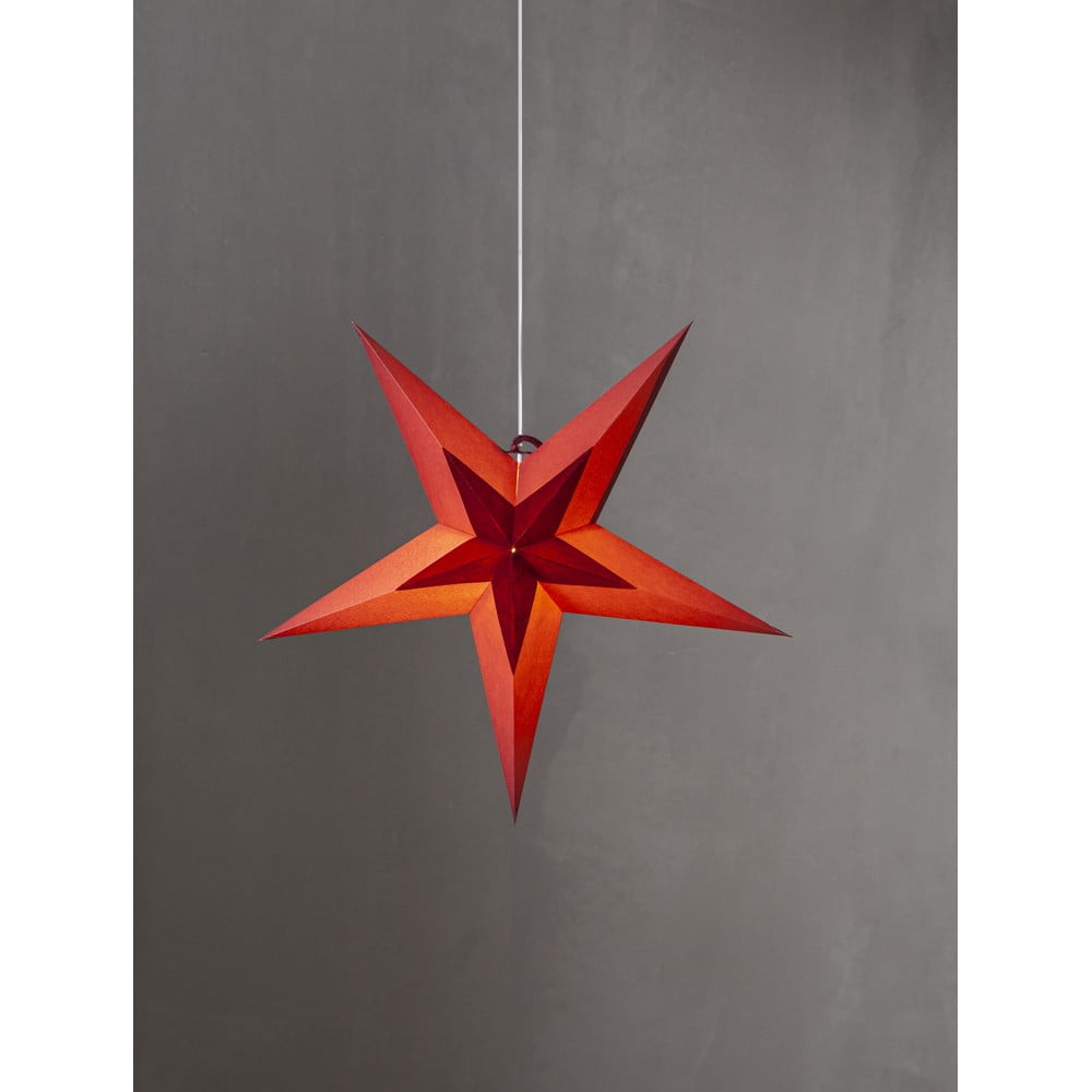 Červená vánoční dekorace Star Trading Diva, ø 60 cm