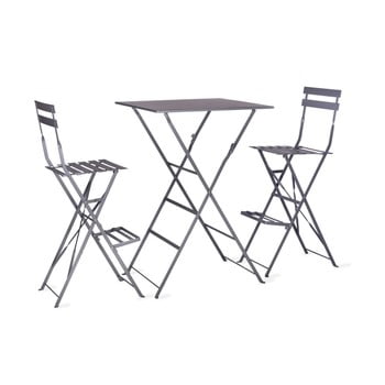 Set masă și 2 scaune garden trading rive droite bistro, gri