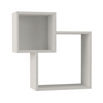 Etajeră perete diamond white, alb