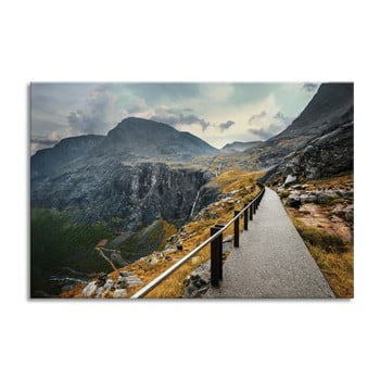 Tablou styler glasspik views norway mountains, 80 x 120 cm