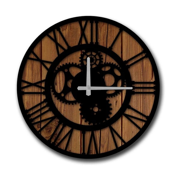 Nástěnné hodiny HomeArt Industrial, ø 50 cm
