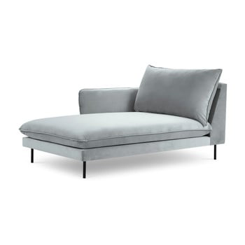 Șezlong, cotieră pe partea dreapta cosmopolitan design vienna, gri deschis
