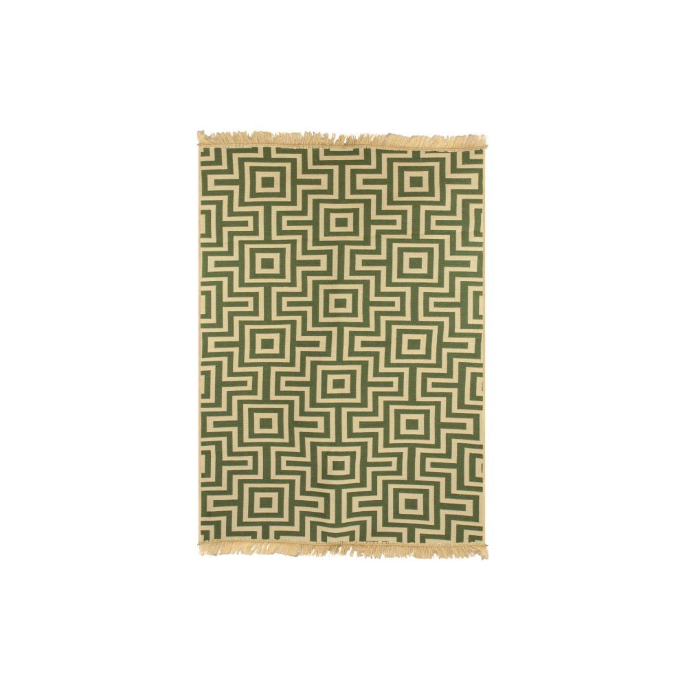 Zelenobéžový koberec Ya Rugs Kare, 120 x 180 cm