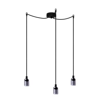 Lustră cu 3 cabluri bulb attack uno basic, negru - argintiu