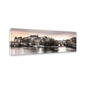 Tablou Styler Canvas Paris City, 45 x 140 cm