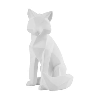 Statuetă PT LIVING Origami Fox, înălțime 26 cm, alb mat imagine