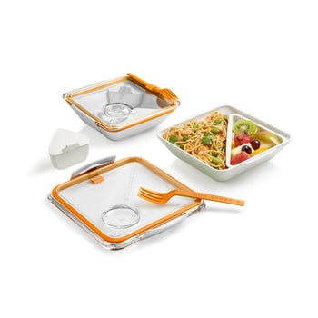 Cutie pentru gustări black + blum apetit, 880 ml, portocaliu