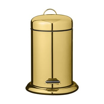 Coș cu pedală pentru bucătărie bloomingville dustbin, auriu