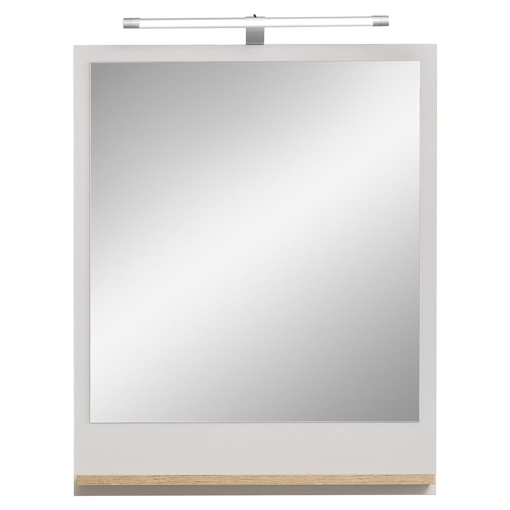 Nástěnné zrcadlo s osvětlením/s poličkou  60x74,5 cm Quickset 966 – Pelipal