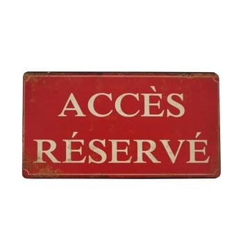 Plăcuță antic line acces reserve