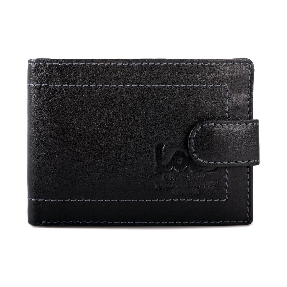 Kožená peněženka Lois Black, 10x7,5 cm