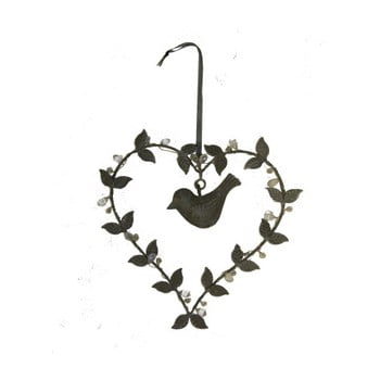 Inimă decorativă de agățat Antic Line Bird