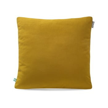Față de pernă mumla velour, 45 x 45 cm, galben muștar