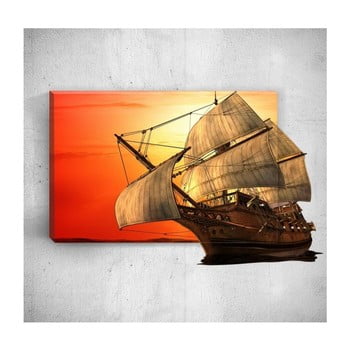 Tablou de perete 3d mosticx big boat, 40 x 60 cm