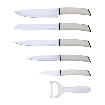 Set 5 cuţite şi curăţător de legume bergner ultra
