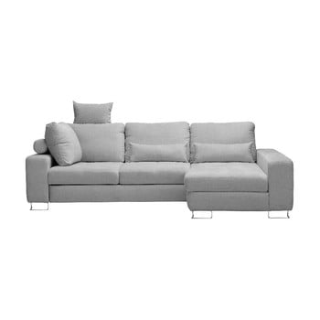 Canapea colţar windsor & co sofas alpha, partea dreaptă, gri deschis