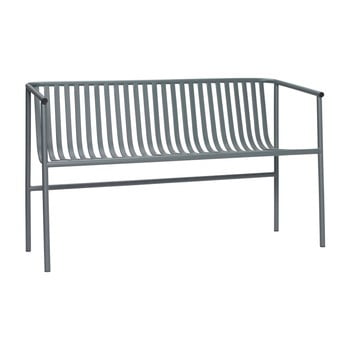 Bancă din fier hübsch bench, gri