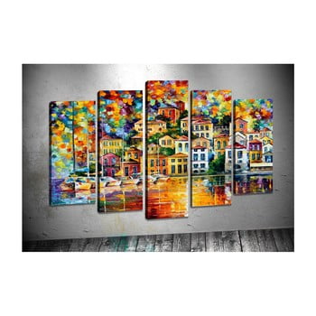 Set 5 tablouri tablo center bright houses