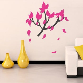 Autocolant decorativ pentru perete pink tree