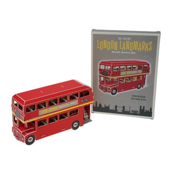 Autobuz londonez din carton rex london routemaster