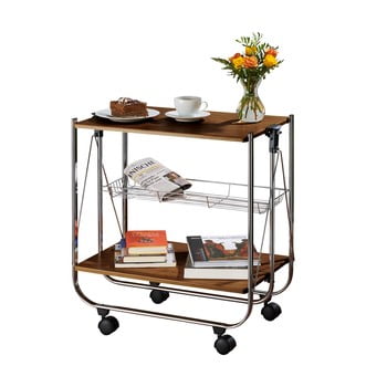 Măsuță servire cu roți wenko serving walnut