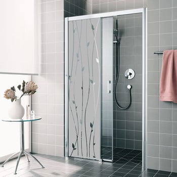 Autocolant rezistent la apă, pentru cabina de duș, ambiance romantic