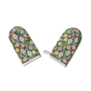 Set de 2 mănuși de bumbac de crăciun retro kings kings ornaments