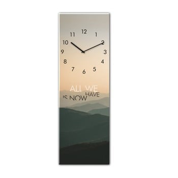 Ceas de perete styler glassclock mountains, 20 x 60 cm
