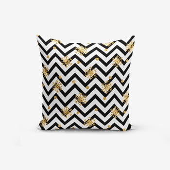 Față de pernă cu amestec din bumbac minimalist cushion covers snowflake zigzag, 45 x 45 cm