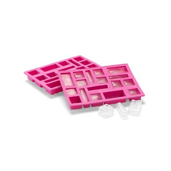 Formă din silicon pentru gheață in formă de cărămidă LEGO® Ice, roz imagine