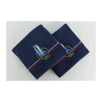 Set 2 prosoape baie marina dark yelken, 50 x 90 cm