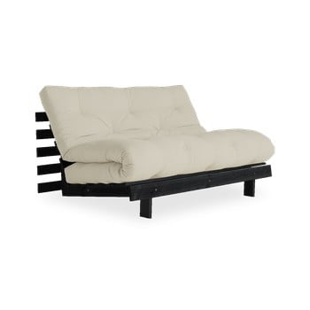 Canapea extensibilă karup design roots black/beige, bej