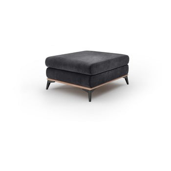 Puf cu înveliș de catifea windsor & co sofas astre, gri închis