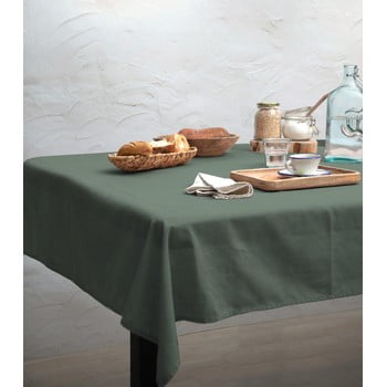 Față de masă linen couture light green, 140 x 200 cm