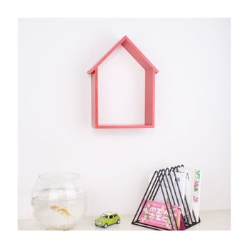 Raft de perete din lemn north carolina scandinavian home decors house, roșu